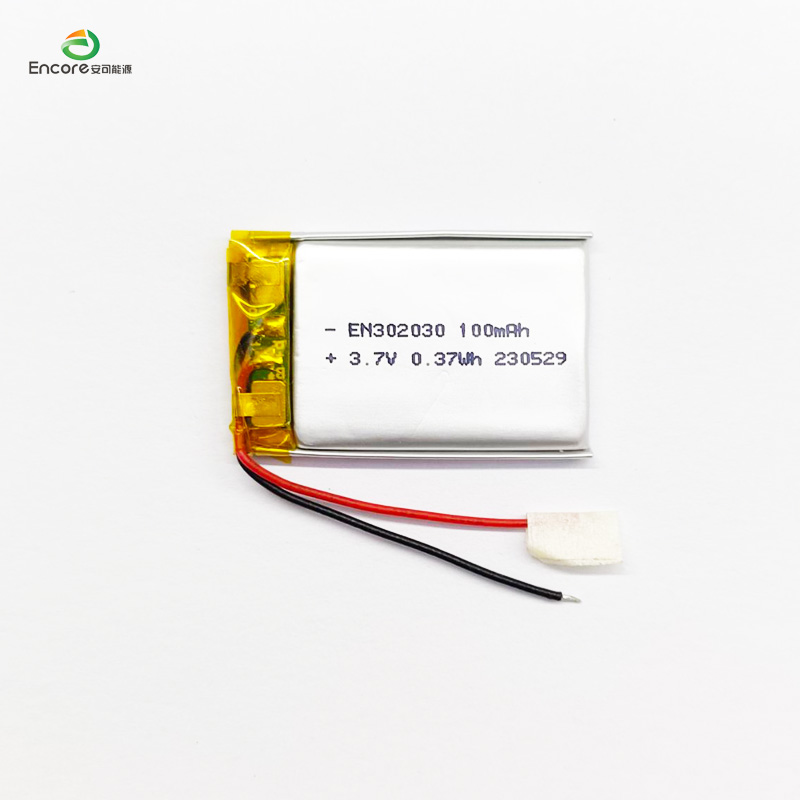Батерија на полнење од 3,7 V од 100 mah
